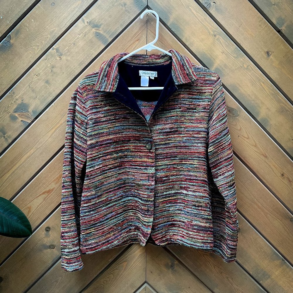 Coldwater Creek Women's Blazer Small Multi-colored